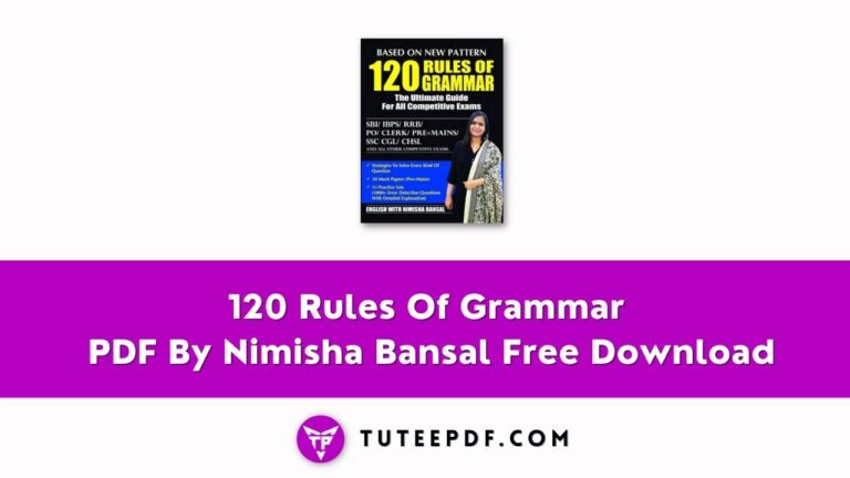 120 Rules Of Grammar PDF By Nimisha Bansal Free Download